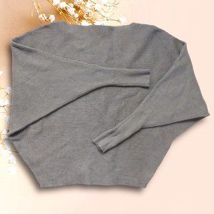 XS PHILOSOPHY CLOTHING BRAND GRAY BATWING SWEATER